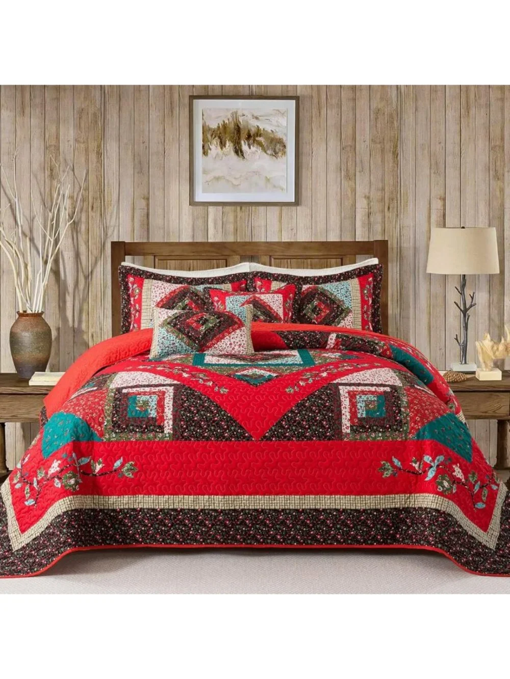 Lightweight Cotton California King Quilt - Cozy Farmhouse Bedspread for All